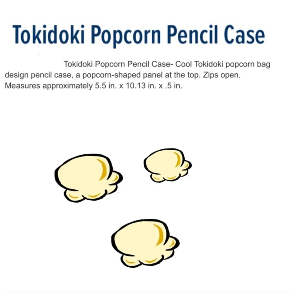 Tokidoki Popcorn Pencil Case